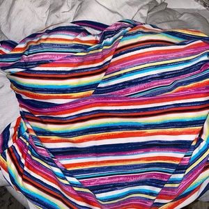 Bandeau plus size swim top